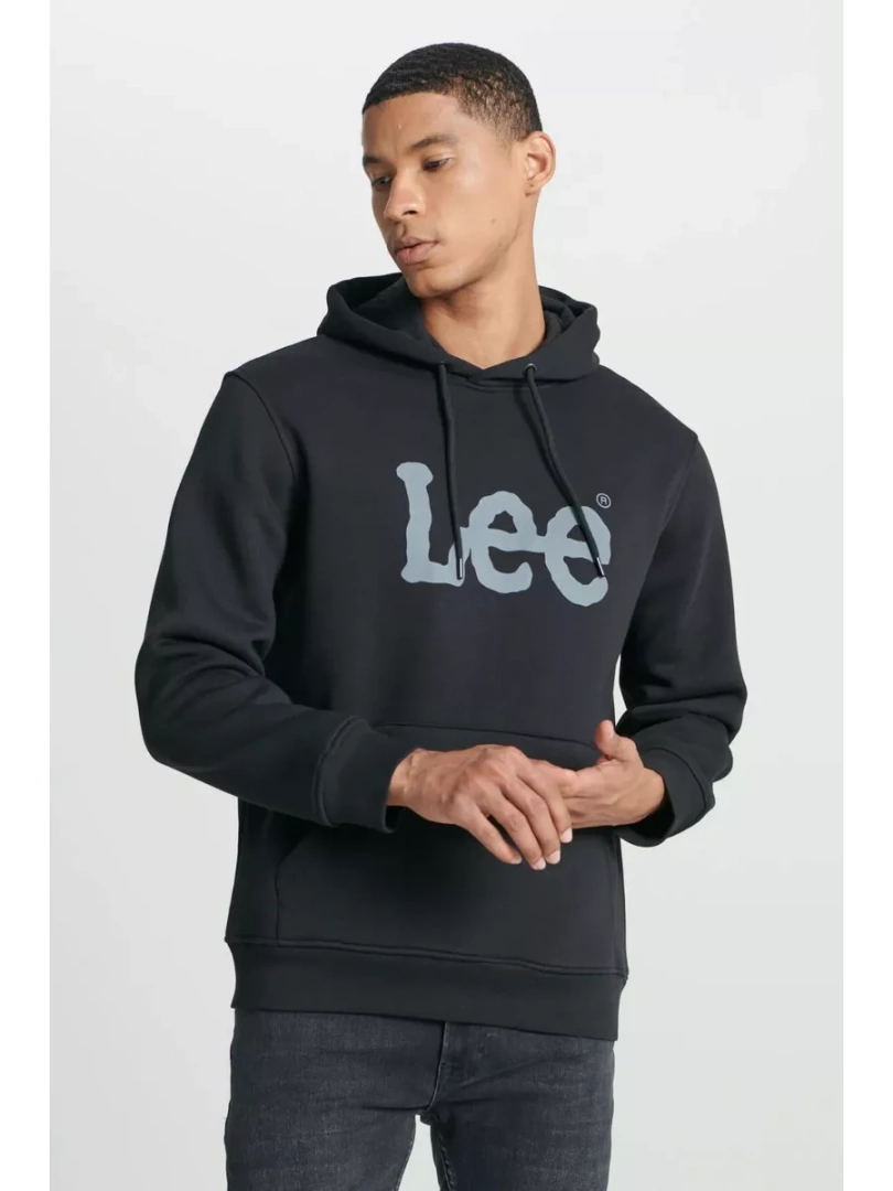 Худи Lee Men's Black Hooded Sweatshirt