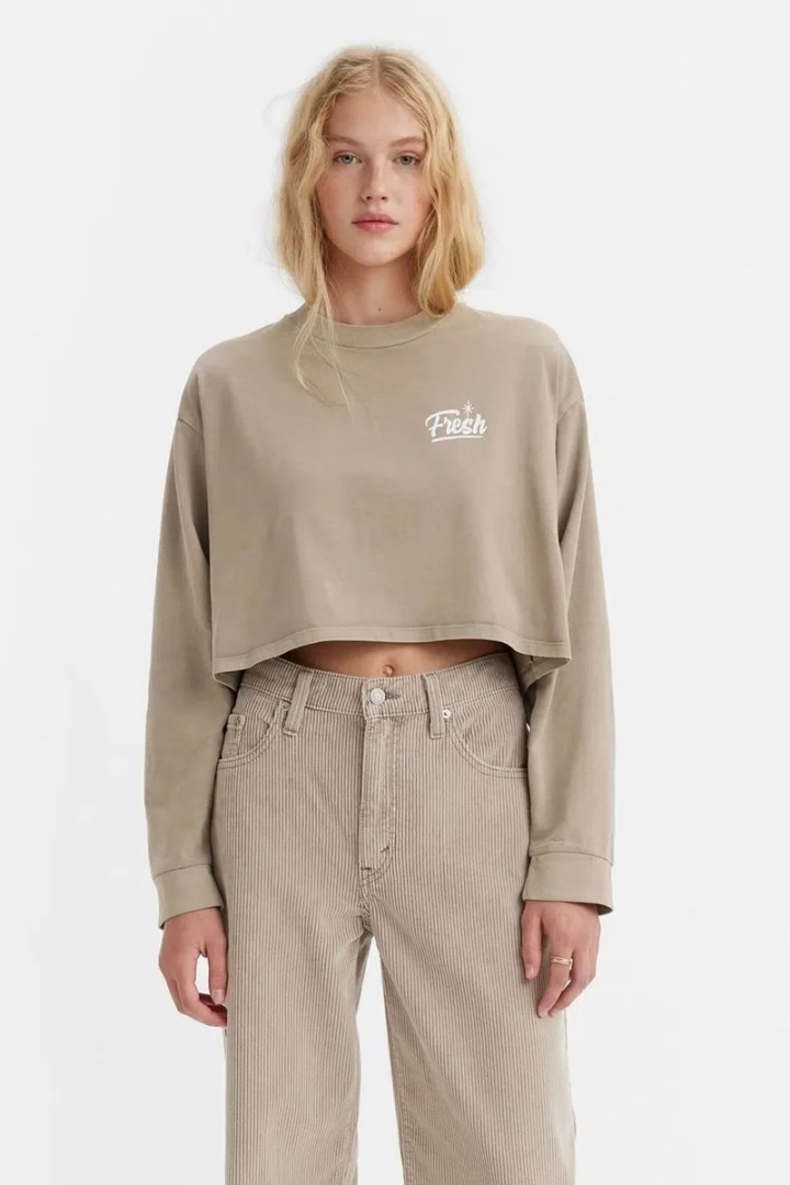 Лонгслив Levis GRAPHIC LS CROP REESE FRESH LOGO LS MOON